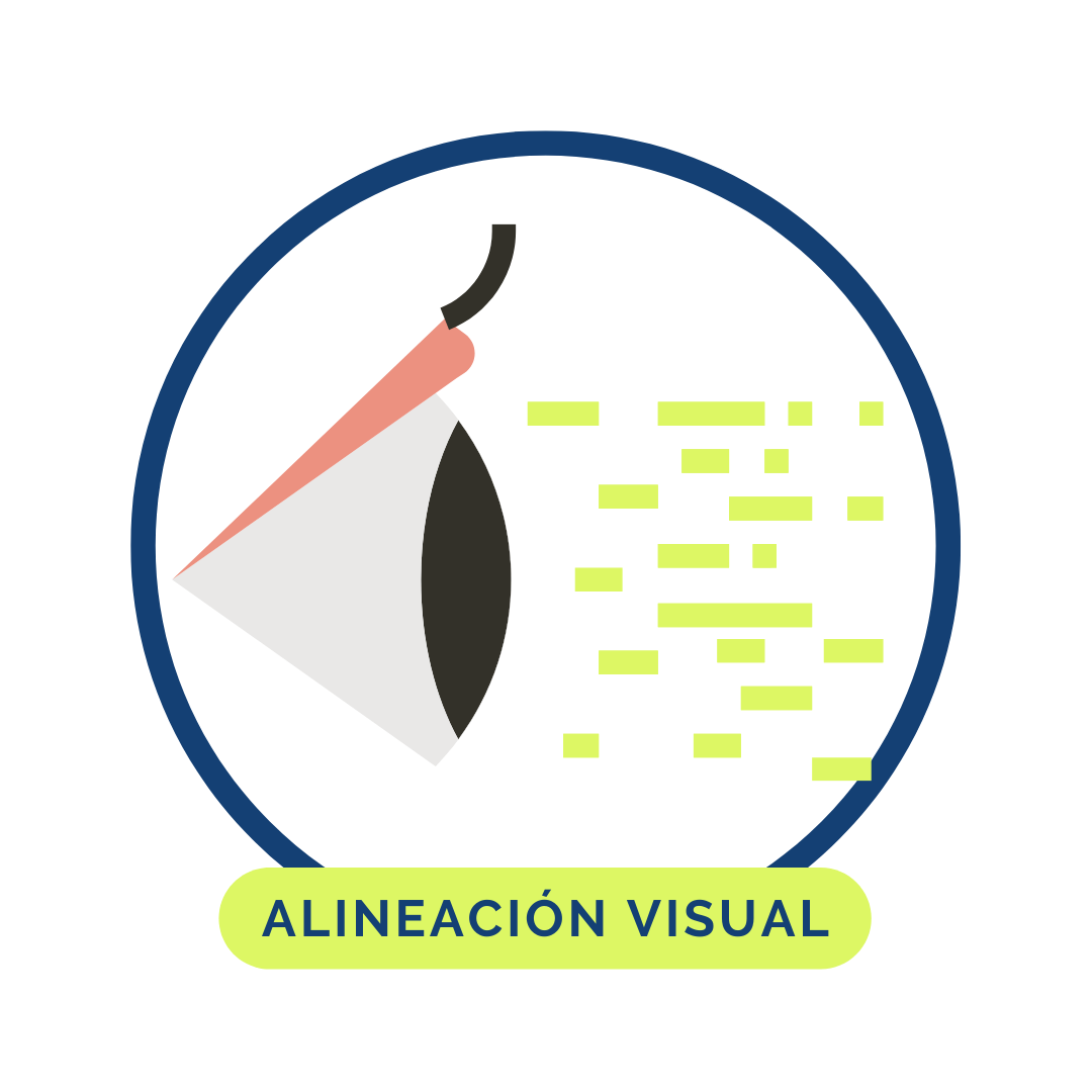 alineación visual